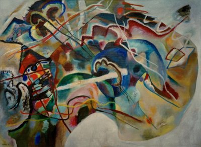 Tableau avec bord blanc (Moscou) - Wassily Kandinsky